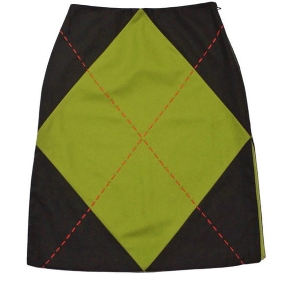 Moschino  Green Knee-Length Pencil Skirt US size 8 - Picture 1 of 14